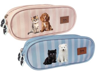 Piórnik 2-komorowy Puppy Sign mix