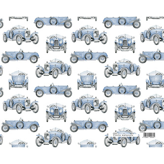 Dárkový balicí papír FLORENTIA 70x100 cm - modrý veterán