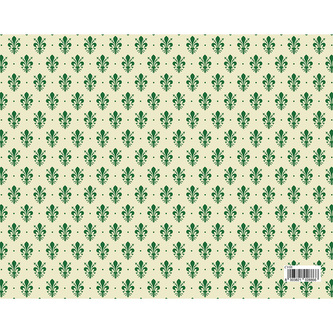 Dárkový balicí papír FLORENTIA 70x100 cm - zelený vzor