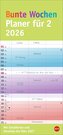 Bunte Wochen Planer für 2 2026