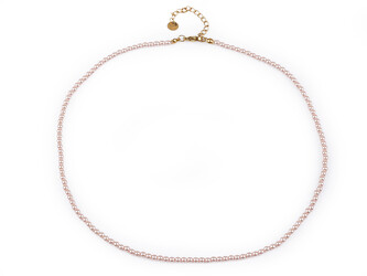 Perlový náhrdelník - 1 ks - 2 pudrová světlá