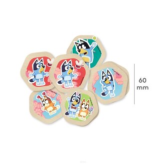 Memo drewniana gra Bluey