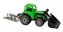 Traktor z ładowaczem i pługiem 52cm zielony