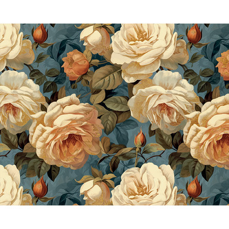 Dárkový balicí papír FLORENTIA 70x100 cm - bílé růže