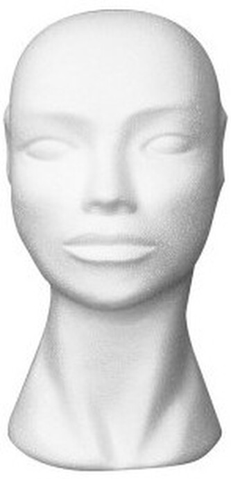 Głowa damska styropianowa 290x160 mm, Bovelacci