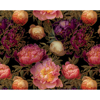 Dárkový balicí papír FLORENTIA 70x100 cm - růže barevné