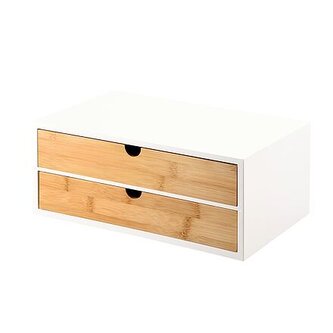 Organizér se dvěma přihrádkami, 33 x 21 x 13,5 cm, bambus KESPER 58955