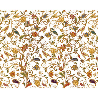 Dárkový balicí papír FLORENTIA 70x100 cm - zlaté větve