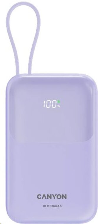 CANYON Power Bank PB-101, 10000mAh PD22.5W, purple