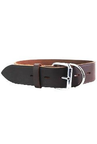 Obojek kožený Rondo hnědý 62/4cm KAR