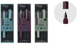 Zestaw pióro wieczne +2 naboje w etui. Academy