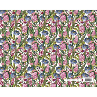 Dárkový balicí papír FLORENTIA 70x100 cm - luční květiny