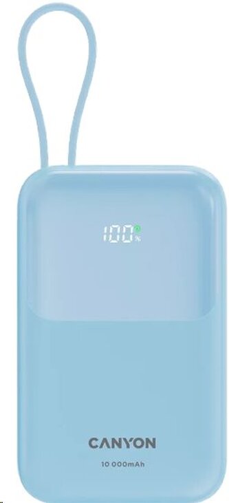 CANYON Power Bank PB-101, 10000mAh PD22.5W, Blue