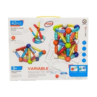 Klocki magnetyczne konstrukcyjne (42 elementy) 233312 HH POLAND