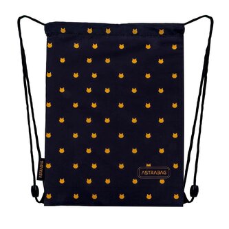 Worek na obuwie Astrabag Fluffy Kitty Blacka AD1