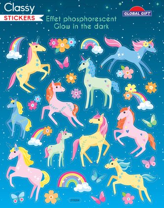 samol. GG CLS 215204 svítící ve tmě - Unicorns pastel