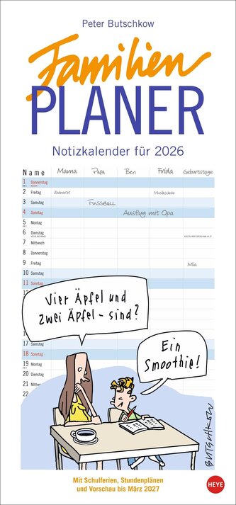 Peter Butschkow: Familienplaner 2026