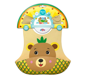 Śliniak silikonowy Frootimals Bubba Tropibear FT00014 Kids Euroswan