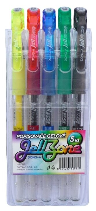 popisovač gelový   Jell zone 5ks