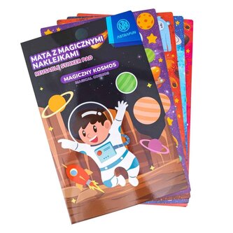 Zestaw naklejek w teczce XL Astrafun mix
