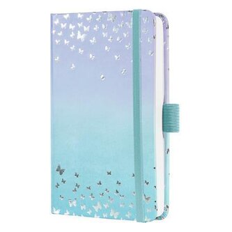 Diář "Jolie", Butterfly Confetti Sky, A6, týdenní, 2026, tvrdé desky, SIGEL J6346