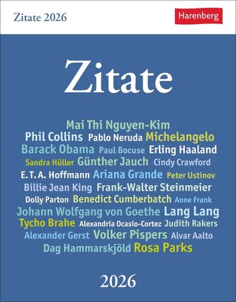 Zitate Tagesabreißkalender 2026