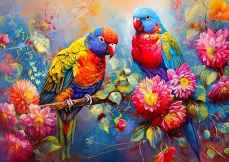 ENJOY Puzzle Tropičtí společníci 1000 dílků