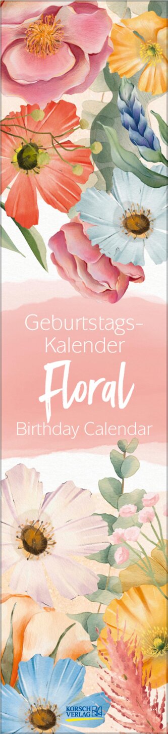 Geburtstags-Langplaner Floral