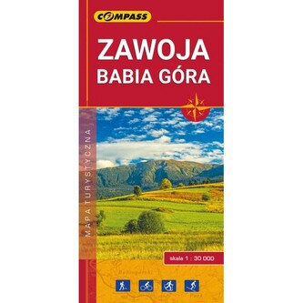 Zawoja Babia Góra mapa turystyczna laminowana 1:30 000