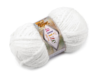 Pletací příze Alize Softy Plus 100 g - 1 ks - 1 (55) bílá