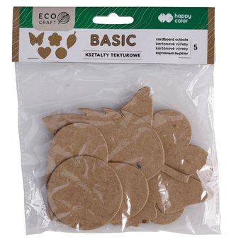 Zestaw kształtów tekturowych Basic 5szt HAPPY COLO
