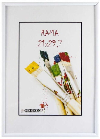 Ramka 15 x 21 cm biała plexi., Gedeon