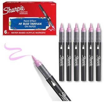 Marker akrylowy brush Rose Pink-różowy., Sharpie