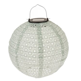 Textilní venkovní lampion se solárním LED světlem, 0/72