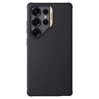 Nillkin Synthetic Fiber PRO Magnetic Zadní Kryt pro Samsung Galaxy S25 Ultra Gold