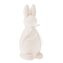 Plastový flokovaný zajíc - bílý, 0/12