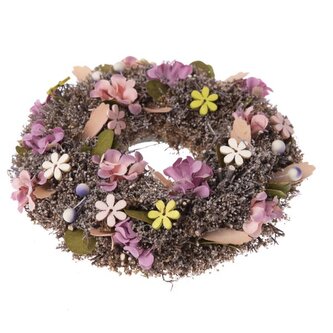 Závěsný věnec s umělými květinami, 4/108