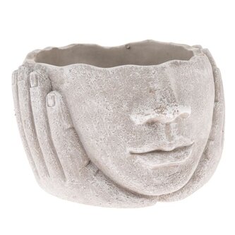Betonový květináč - hlava, 0/8