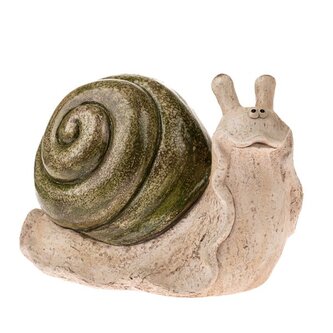 Zahradní dekorační šnek -  zelený  (magnesium), 0/4