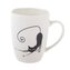 Porcelánový hrnek s motivem kočky - 370ml, 12/36