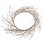 Věnec bílé květy Ø 38cm, 24/120