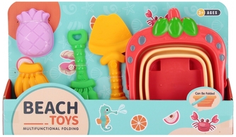 Wiaderko do piasku składane + akcesoria 44x26x6, Mega Creative