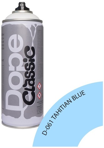 Farba w sprayu 400ml Classic D-061 Tahitian Blue, Dope Cans