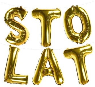 Balony foliowe napis "Sto lat", Arpex