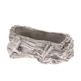 Betonový květináč - kmen s žábou, 0/16