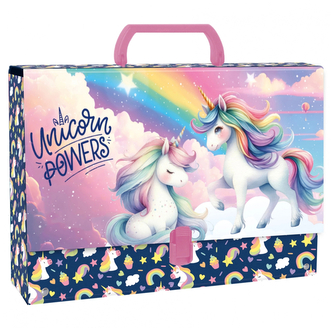 Teczka z rączką gruba Jednorożec 16, Derform