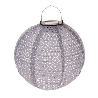 Textilní venkovní lampion se solárním LED světlem, 0/72