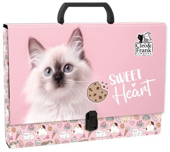 Teczka twarda z rączką Cleo i Frank 45(Kot), Derform