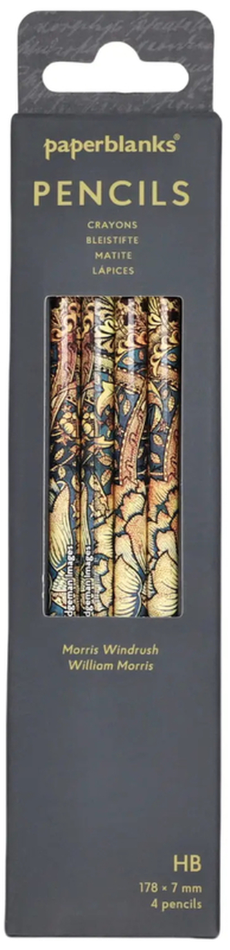 Ołówek William Morris Morris Windrush op. 4szt, Paperblanks