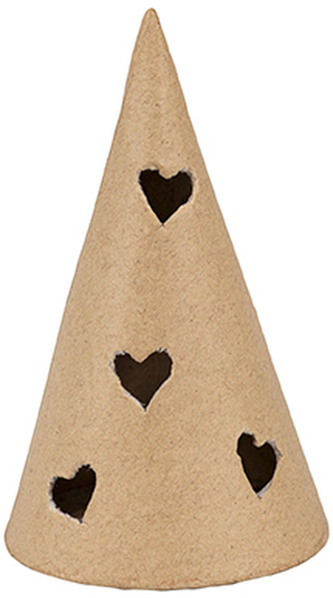 Świecznik T-Light Choinka z sercami 6x6x10,5cm NO066C, Decopatch